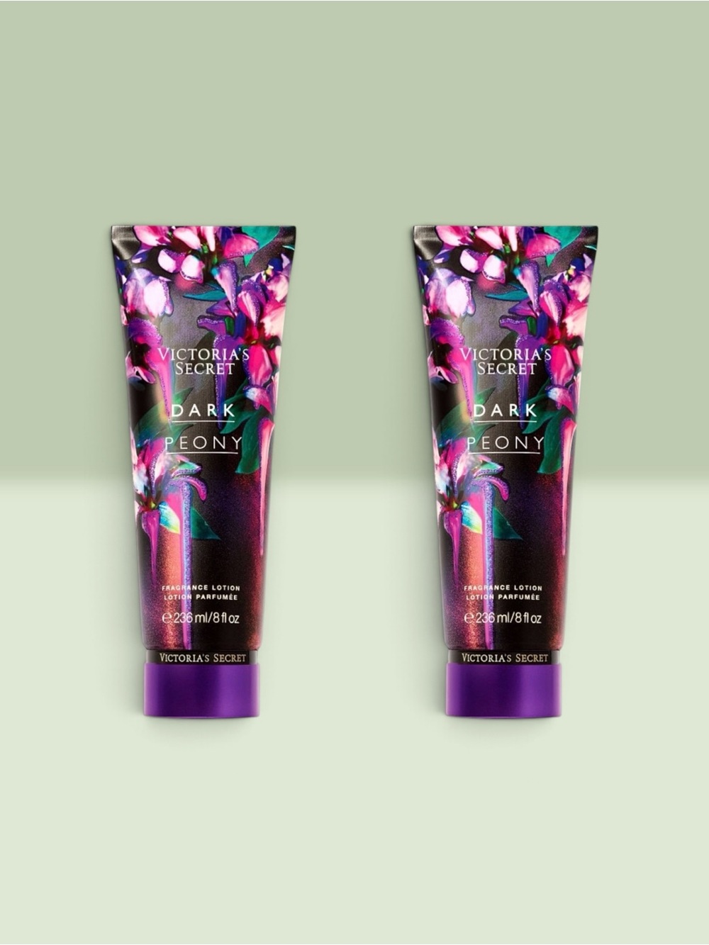 Victoria’s Secret DARK PEONY Fragrance Lotion ~ 8 fl.oz. ( Lot of 2 )